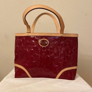 Red Coach Handbag